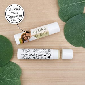 Custom Lip Balm, Wedding Favors, Graduation Lip Balm, Baby Shower Favors Lip Balm, Lip Balm Party Favor, Bachelorette Party Favor -Set of 24