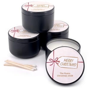 Bulk Christmas Candles, Stocking Stuffer, Poinsettia Christmas, Hostess Gift, Christmas Gift Idea, Holiday Candle, Christmas Party Favor
