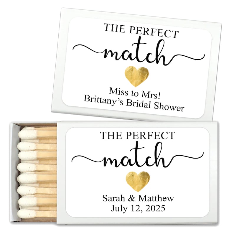 Wedding Favor Matches the Perfect Match Etsy