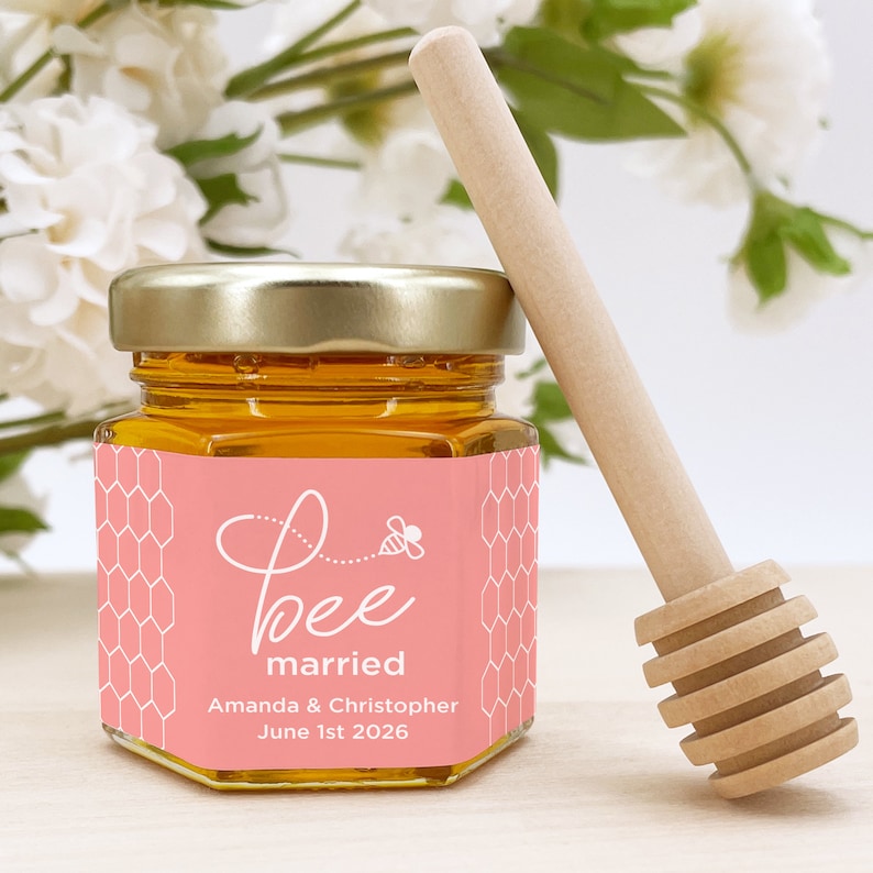 Honey Wedding Favors Bee Themed Bridal Shower Honey Bridal Etsy