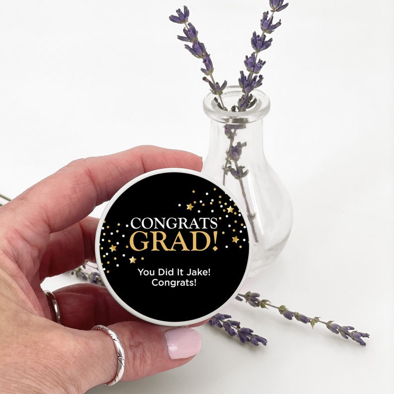 Congrats Grad Jake Unique Graduation Favors, Congrats Grad, Personalized Candles, Bulk ...