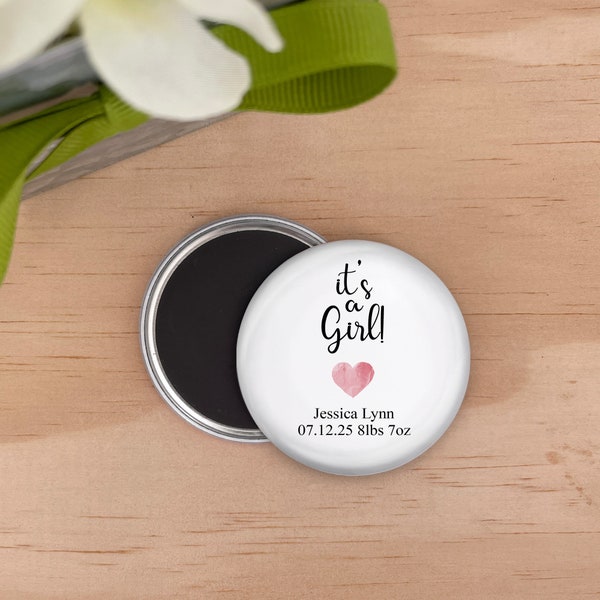 Baby Shower Favor, Baby Shower Magnets, Its A Boy Shower Favors, Its A Girl Shower Favors, Thank You Shower Gift, Classic Heart Shower