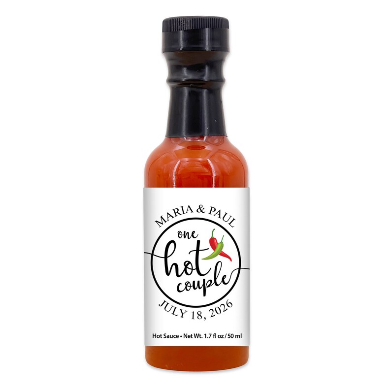 Hot Sauce Wedding Favors Hot Sauce Gift Mini Hot Sauce Etsy