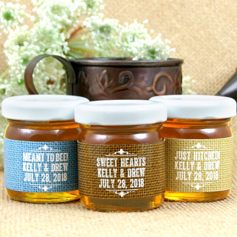 Wedding Favor Honey Fall Wedding Favor Personalized Honey Etsy