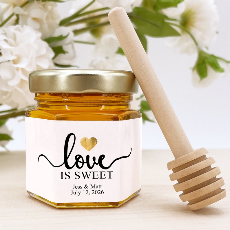 Honey Wedding Favors Bee Themed Bridal Shower Honey Bridal Etsy
