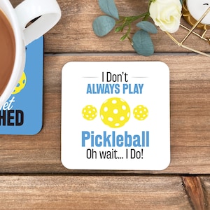 Pickleball Gifts, Pickleball Gifts for Women, Pickleball Gifts for Men, Pickleball Coasters, Funny Pickleball Gift, Coaster Gift - Set of 4
