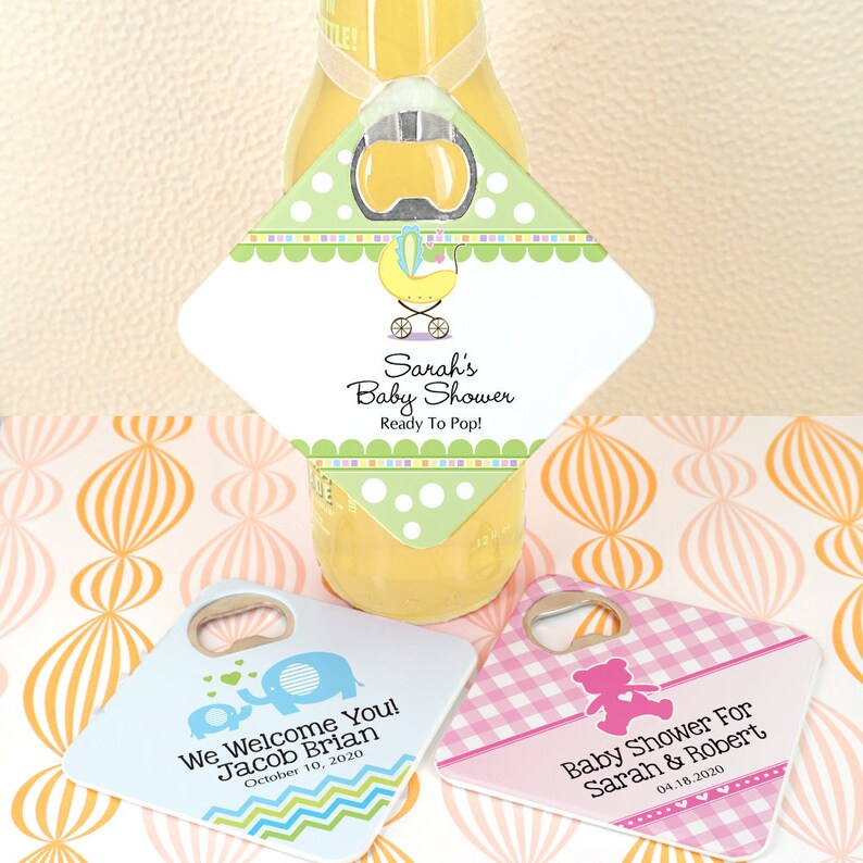 Baby Shower Favors Personalized Baby Shower Bottle Opener Etsy