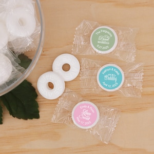 Mint Wedding Favors, Mint to Be, Bulk Wedding Favors, Bridal Shower Favors, Affordable Wedding Favors, Mint Life Savers - Set of 100