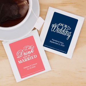 Wedding Favor Tea, Bridal Shower Tea Party, Wedding Favors, Tea Party Favors - Set of 30
