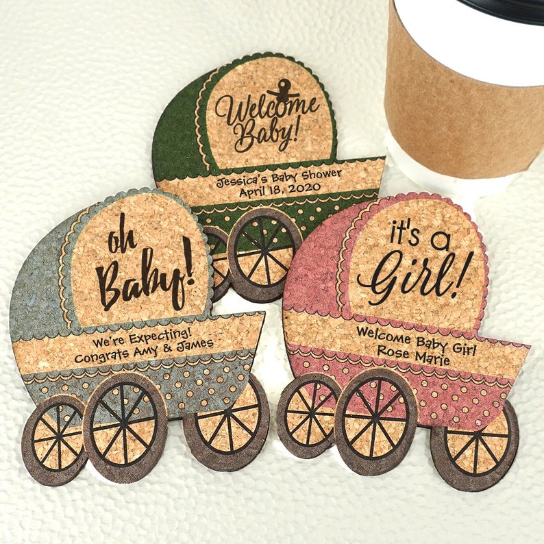 Baby Shower Favors Carriage Baby Shower Coasters Etsy Baby Shower Favors Carriage Baby Shower Coasters Etsy