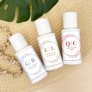 Mini Sunscreen Favor, Personalized Wedding Favors, Bachelorette Party,  Bridal Shower Favors, Classic Modern Wedding Favor - Set of 12