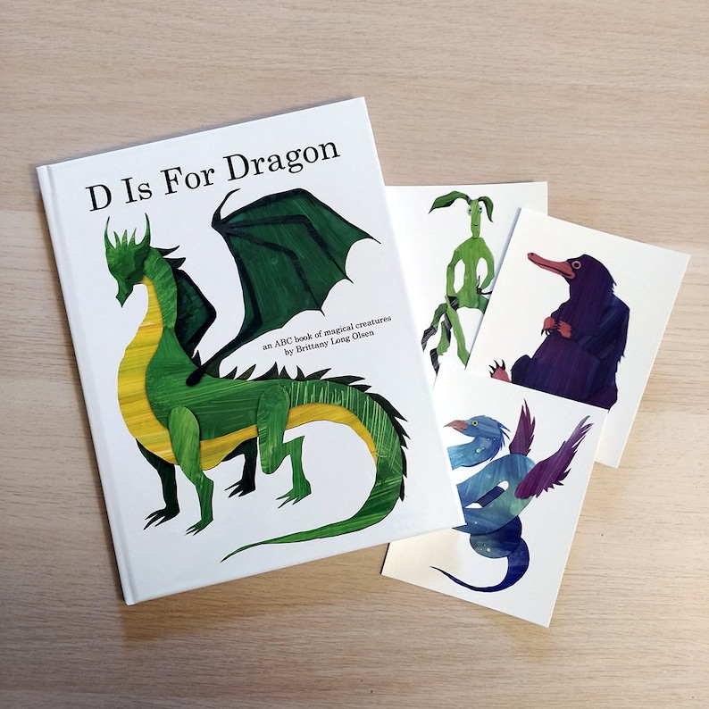 D is for Dragon Children's ABC Book Etsy