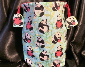 Waterproof, Drawstring Toiletry Bag, Waterproof Wash Bag, Panda Design Bag, Cosmetic Bag, Toiletry Bag, Lunch Bag - FREE UK POST & Gift Wrap