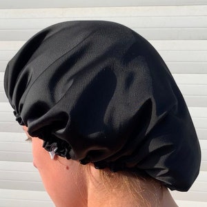 Bonnet de douche pour homme, grand bonnet de douche, cadeau idéal pour les  hommes aux cheveux longs, bonnet de douche imperméable Design noir profond.  -  France