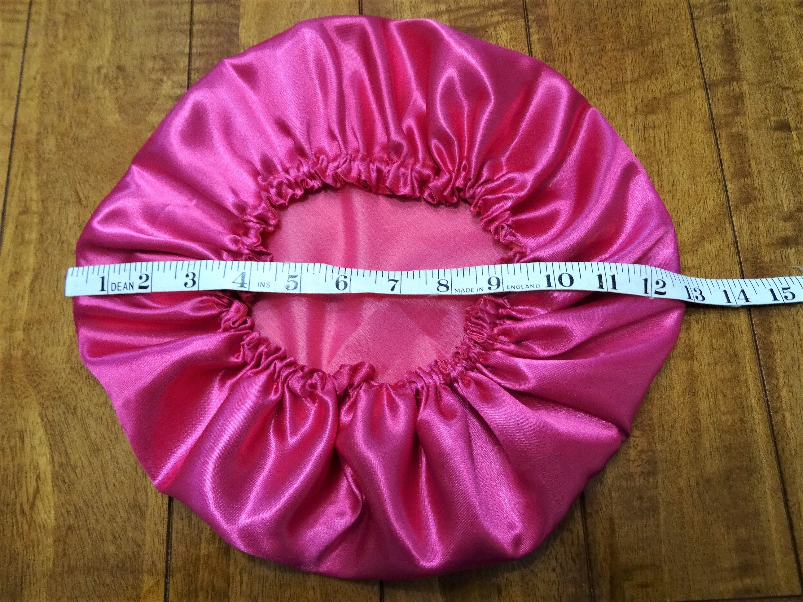 Heniho Satin Duschhaube – Rosa, Geblümt, One Size – Für Damen, Mädchen, Zum Schlafen