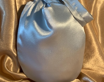 Silber Satin Japanischer Knoten Tasche: Abendtasche, Bräute, Brautjungfern Tasche, Hochzeit, formeller Anlass