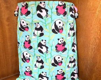 Kulturtasche mit Panda-Print: Wasserdichte Aufbewahrung von Kosmetika