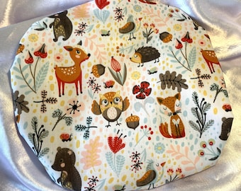 Kinder Baumwollduschhaube: Wasserdichte bunte Drucke, Waldtiere Design