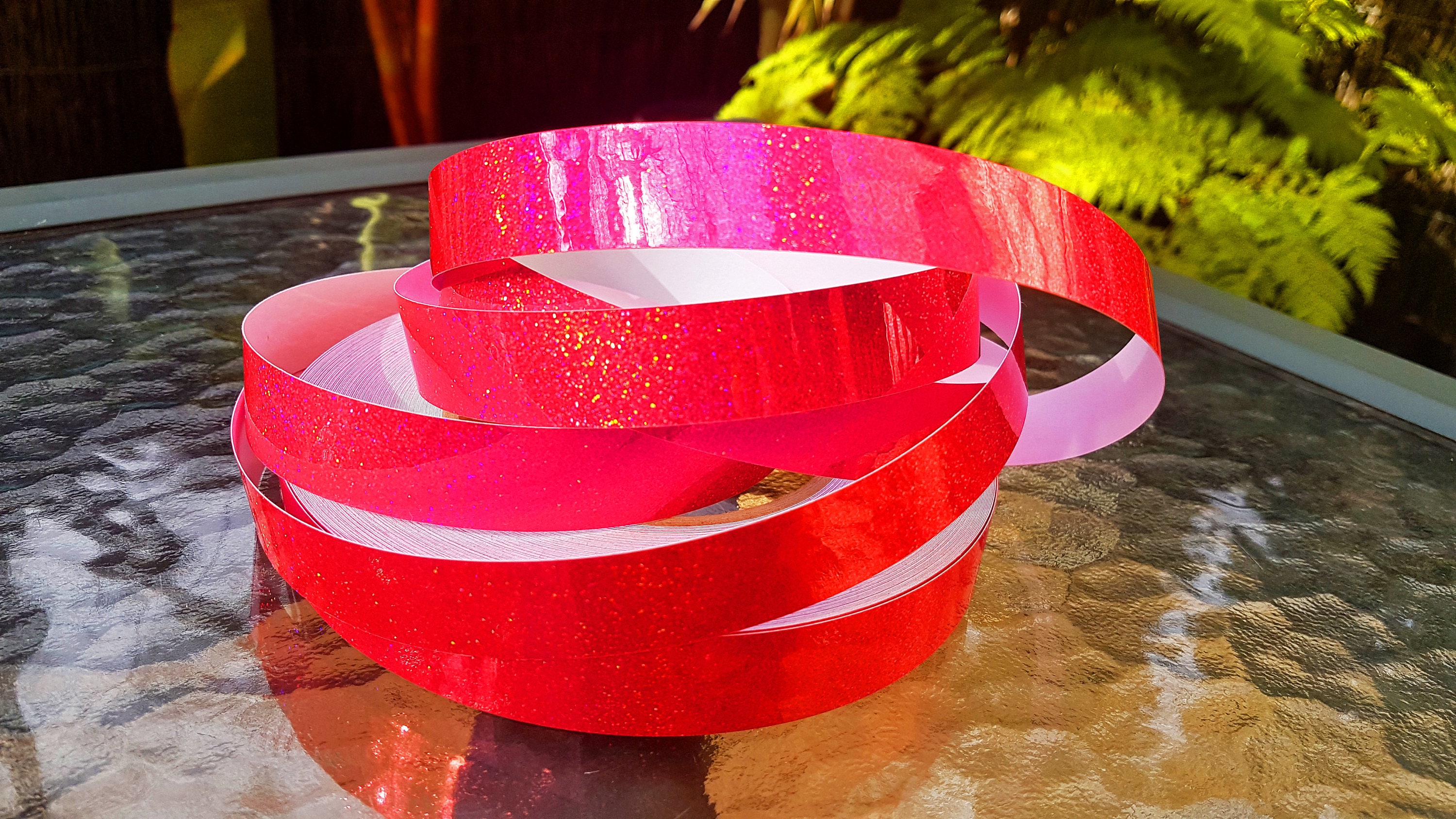 Hula Hoop Tape Pink HoloGlitter
