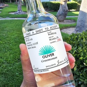 Groomsmen Proposal Casamigos Labels/Best Man Proposal Wine Labels/Man of Honor Proposal/Groomsmen Gift/Custom Groomsmen Bottle Label