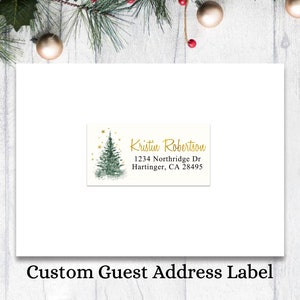 Guest Address Labels, Guest List Address Labels, Wedding Address Labels  3.5 x 1.75, Custom Clear Wedding Label, Wedding Invitation Address