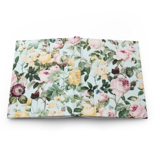 Vintage Floral Hardcover Journal: Lined Botanical Notebook image 5