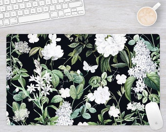 Floral Desk Pad: Large Neoprene Office Desk Mat