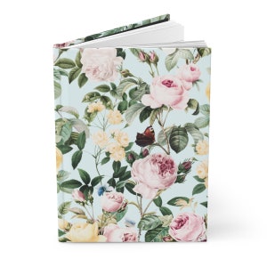 Vintage Floral Hardcover Journal: Lined Botanical Notebook image 3