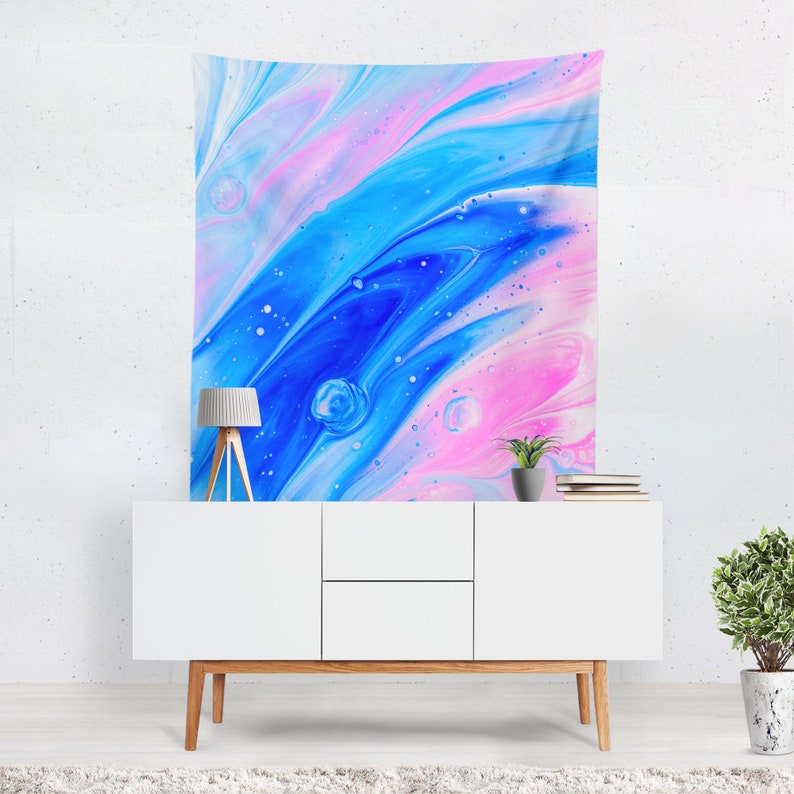 Abstract Tapestry Wall Hanging Colorful Large Art Backdrop Dorm Decor Home