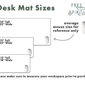 Floral Desk Pad: Large Neoprene Office Desk Mat image 2