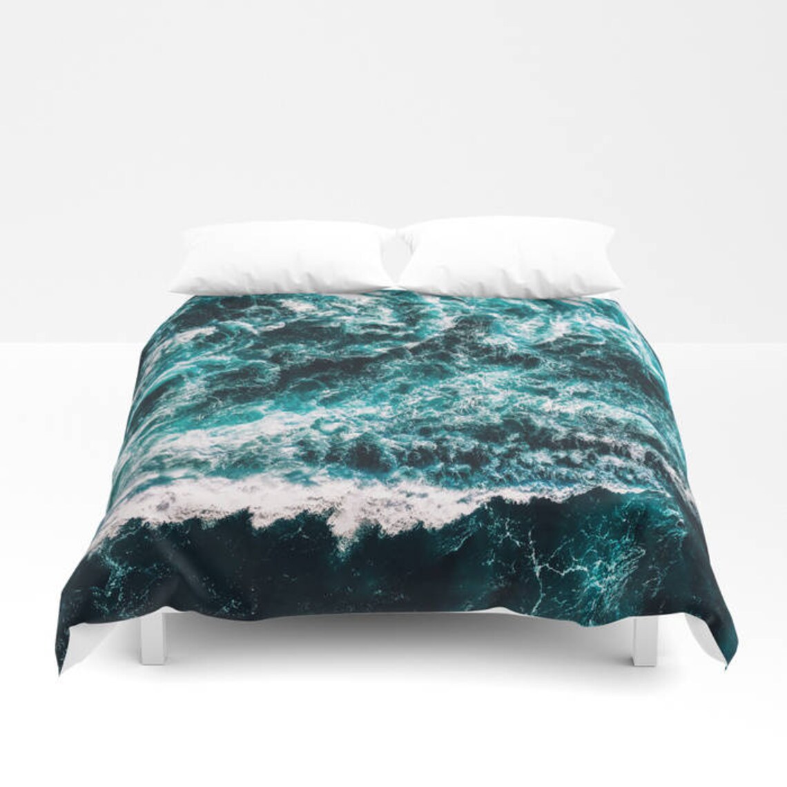 Duvet Cover Ocean Waves Coastal Bedding Cover Wanderlust Etsy