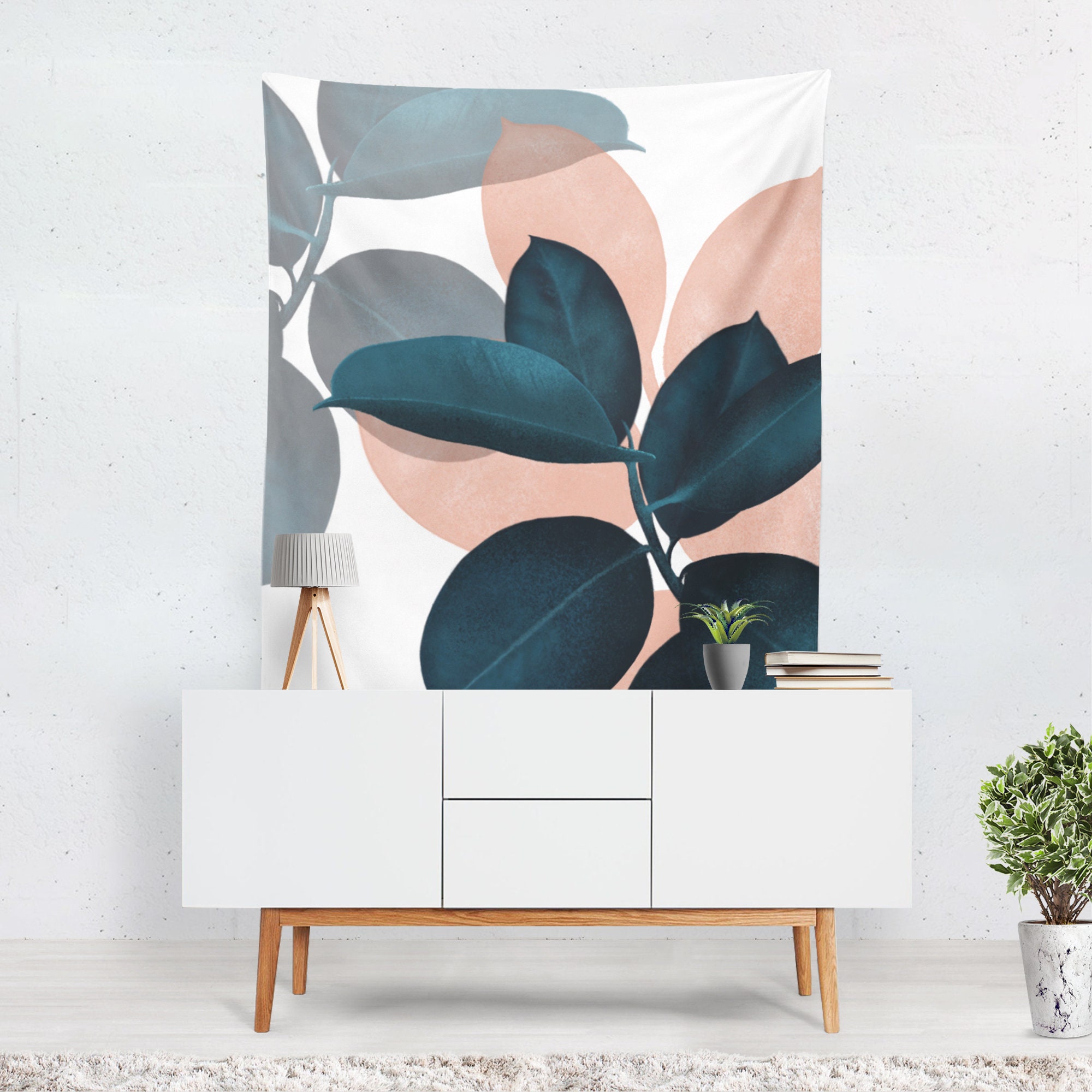 Plant Tapestry Wall Tapestry Wall Hanging Botanical Etsy