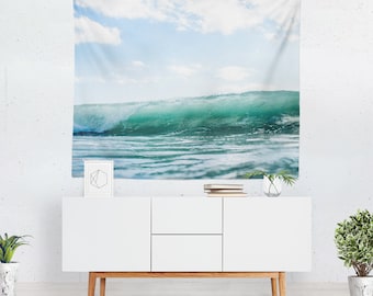 Ocean Wave Tapestry: Large Beach Wall Art, Dorm Decor