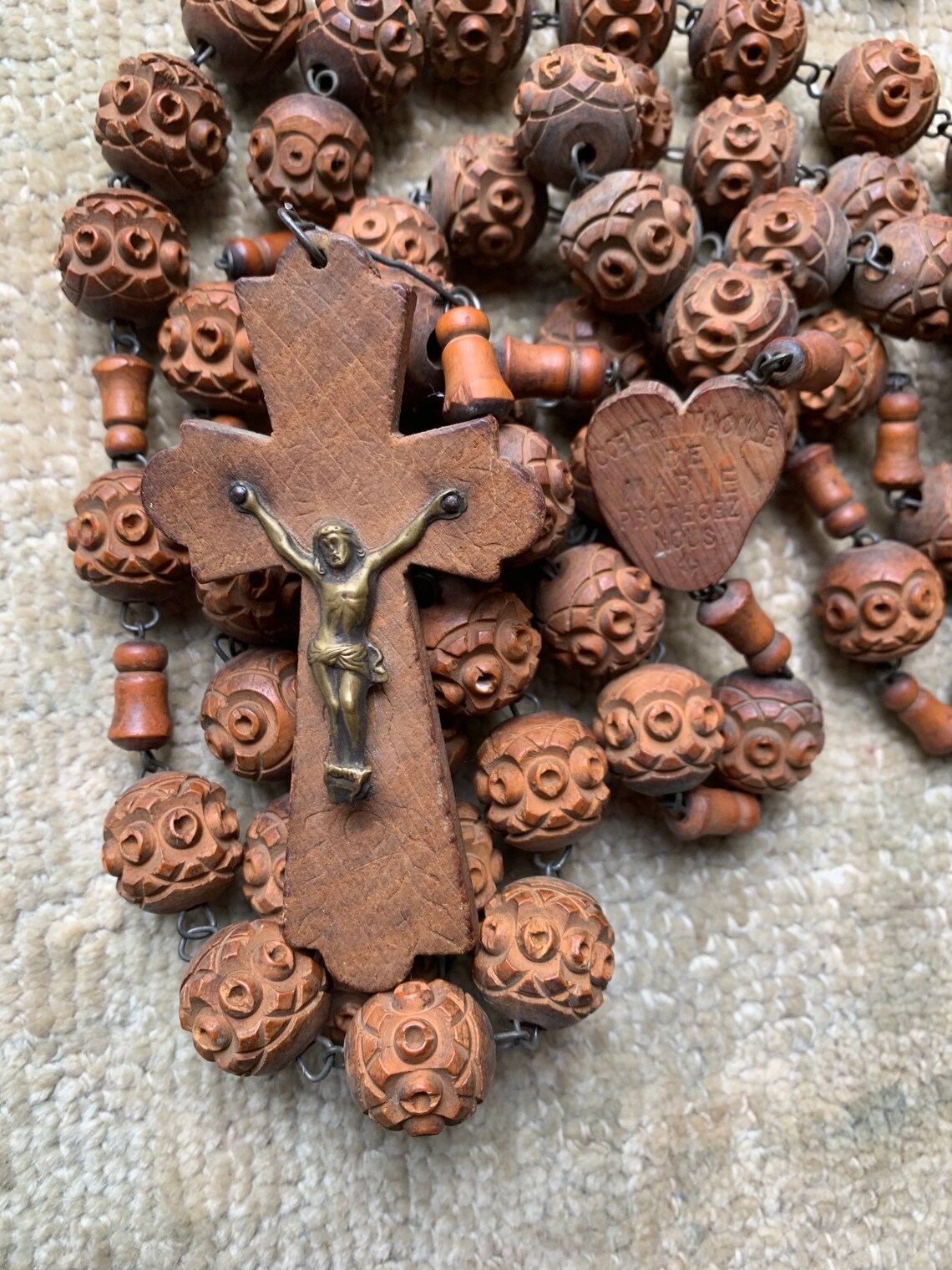 Large Nuns Rosary St. Anne de Beaupre Etsy