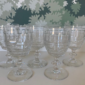 1960s Crystal-Cut Glasses, Set of 6