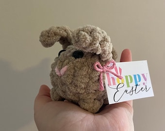 Crochet Bunny Easter gift for kids Easter basket Hoppy Easter basket stuffers small spring gift