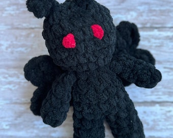 Baby Mothman plushie gift for kids from mom or grandma to children or grandchildren amigurumi plush school WV monster 8”