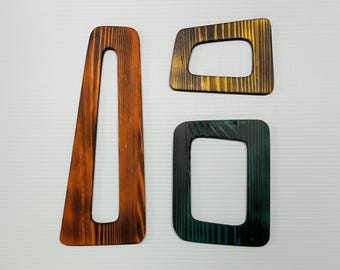 Forme decorative da parete ispirate allo stile Tiki, stile moderno di metà secolo, decorazioni Tiki, ispirate allo stile Tiki, Tiki, decorazioni MCM, arte MCM, arte Tiki