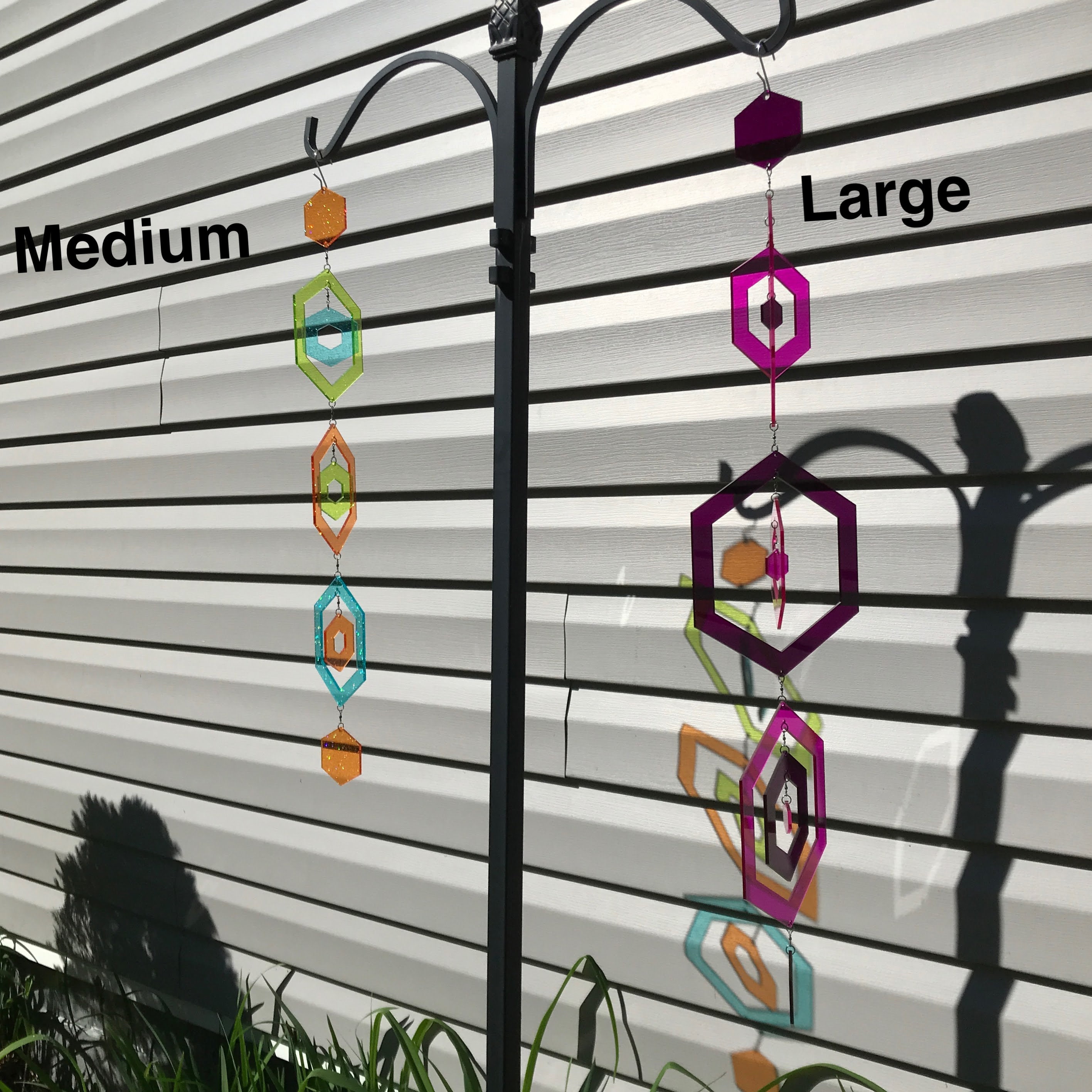 Hexagons Wind Spinner SVG Etsy