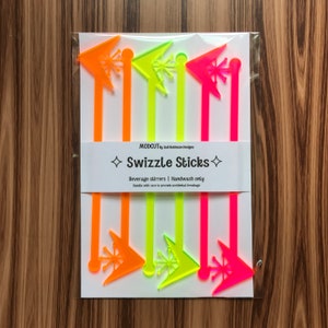 Swizzle Sticks - Boomerangs, tiki, tiki bar, mcm bar, mid-century modern, MCM, Atomic, mid-century modern party, mid-century entertaining