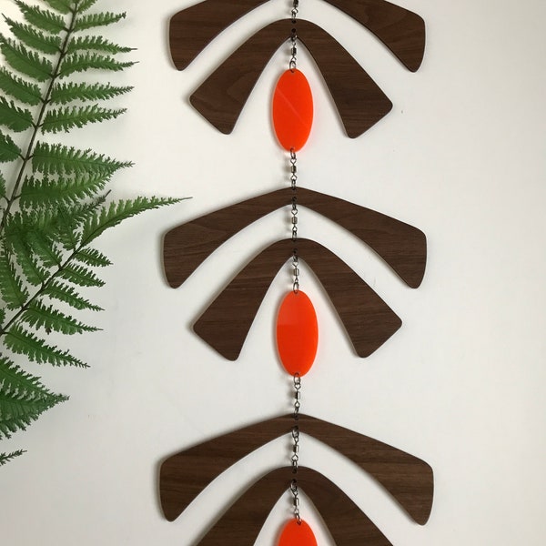 Mid Century Modern /Tiki Inspired Mobile,  Mobile, Tiki, mid-century modern, MCM, MCM decor, mid-century modern art, mid mod, Tiki Bar