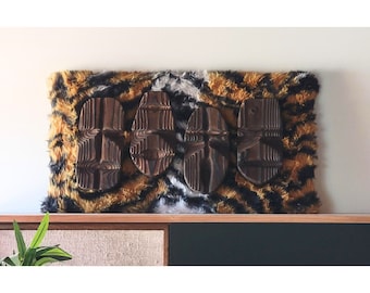 Tiki Mask, The Council Tiki Art, witco style, Tiki, Tiki decor, tiki time, tiki art, wood tiki, tiki wall art, mid-century modern