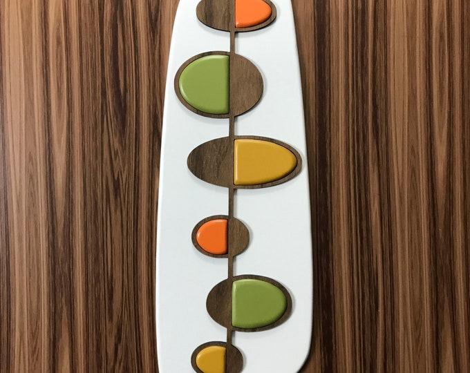 Mid Century Modern Narrow Wall Art Etsy