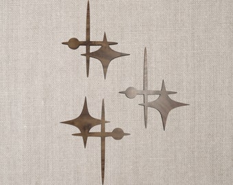 Juego de arte de pared de madera moderno de mediados de siglo (3), decoración mcm, destellos de mediados de siglo, destellos de estilo mod, arte de pared mcm, decoración mod, arte de pared mod, atómico