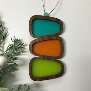 Mid Century Modern Christmas Ornament, ornament, mid-century modern, MCM, mid-century decor, mid-century modern Christmas, mcm ornament