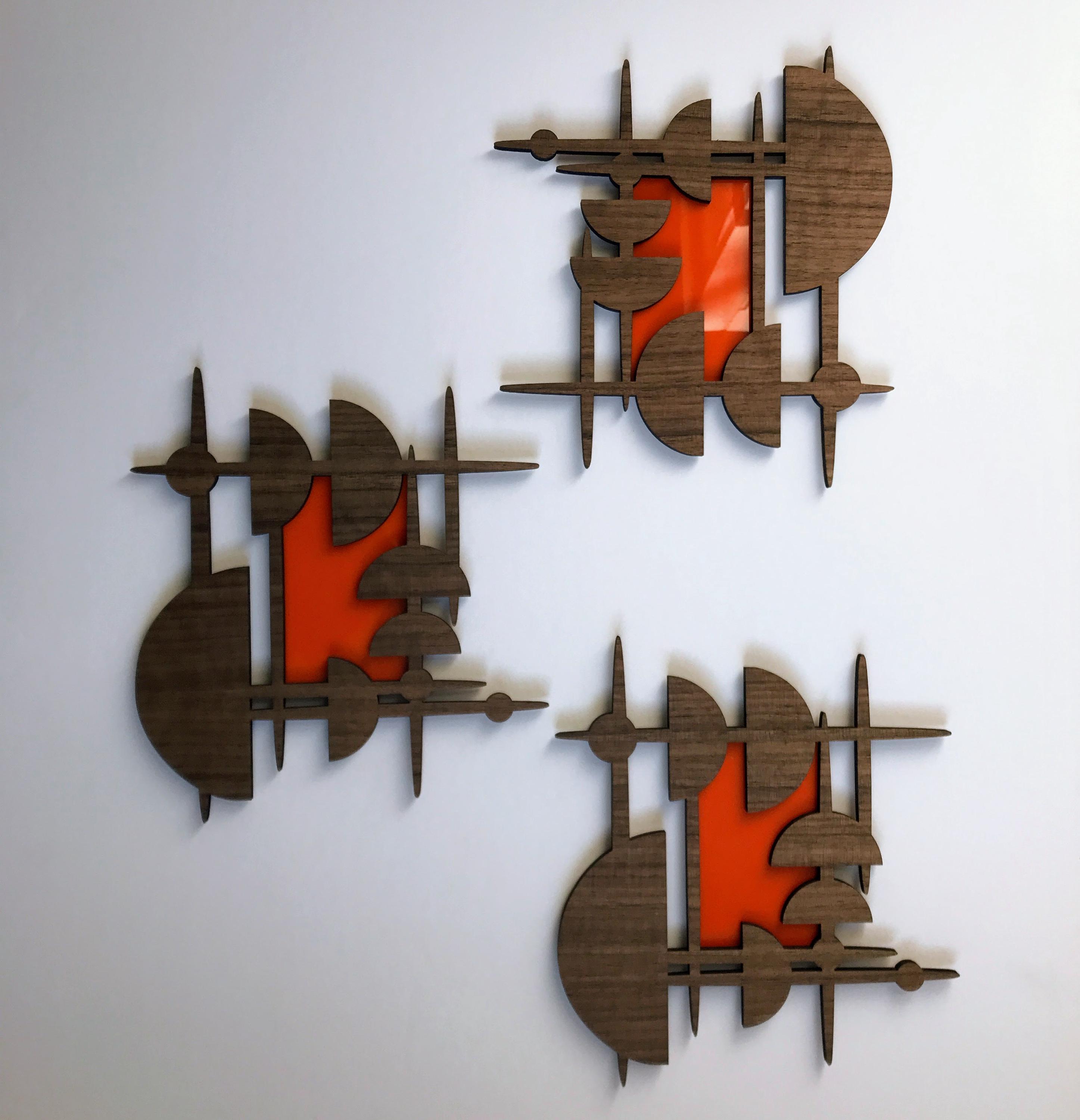 MCM Inspired 3 Pc. Wall Art Set, Mcm, Mid-century Modern, Mcm Art, Mcm ...