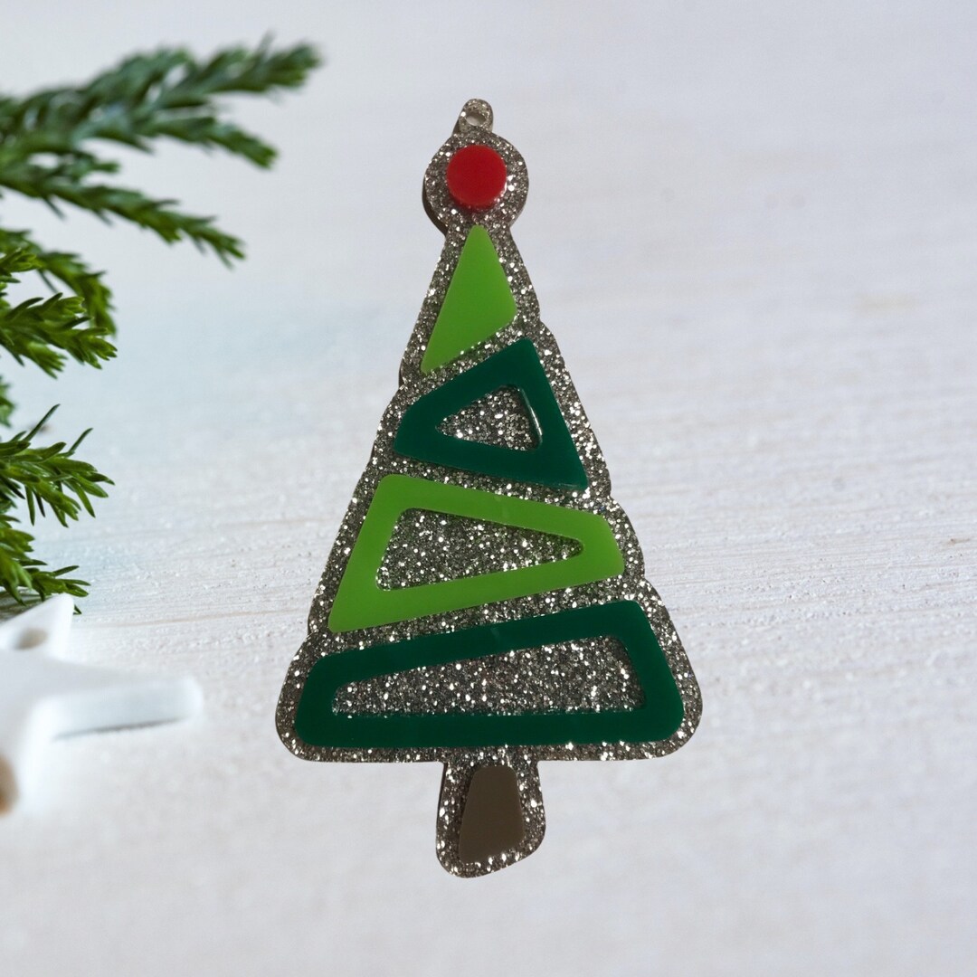Modern Christmas Tree Ornament, Midcentury Ornament, Midcentury