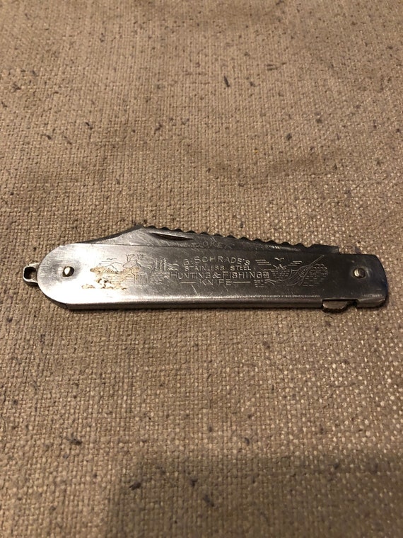 Rare Vintage G. Schrade / Boker Hunting and Fishing Knife Etsy