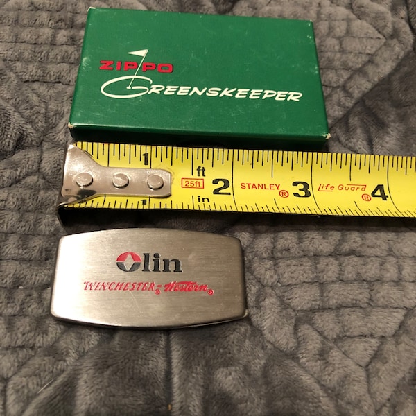 Vintage Zippo Olin Winchester Greenskeeper Golf Tool with Original Box