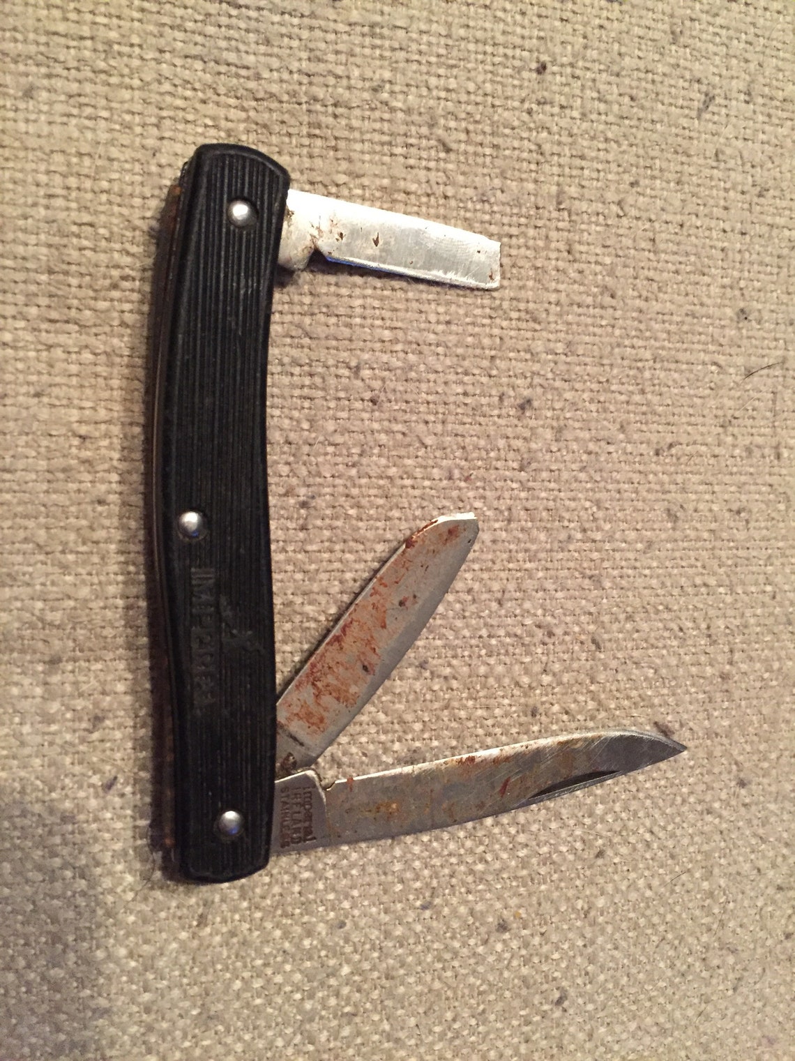 Vintage Imperial Ireland Three Blade Pocket Knife | Etsy